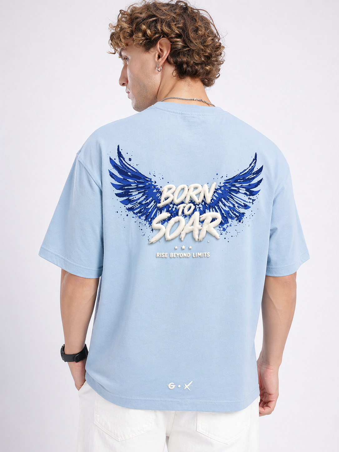Premium Oversized Supima Cotton T-Shirt – Born To Soar | Graxo