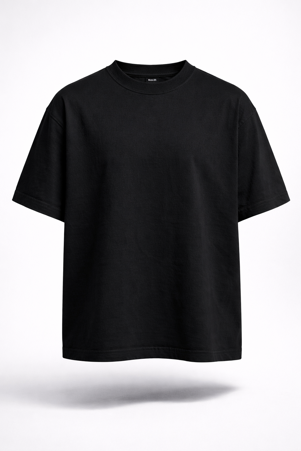 Plain Premium Oversized Supima Cotton T-Shirt – Black | Graxo