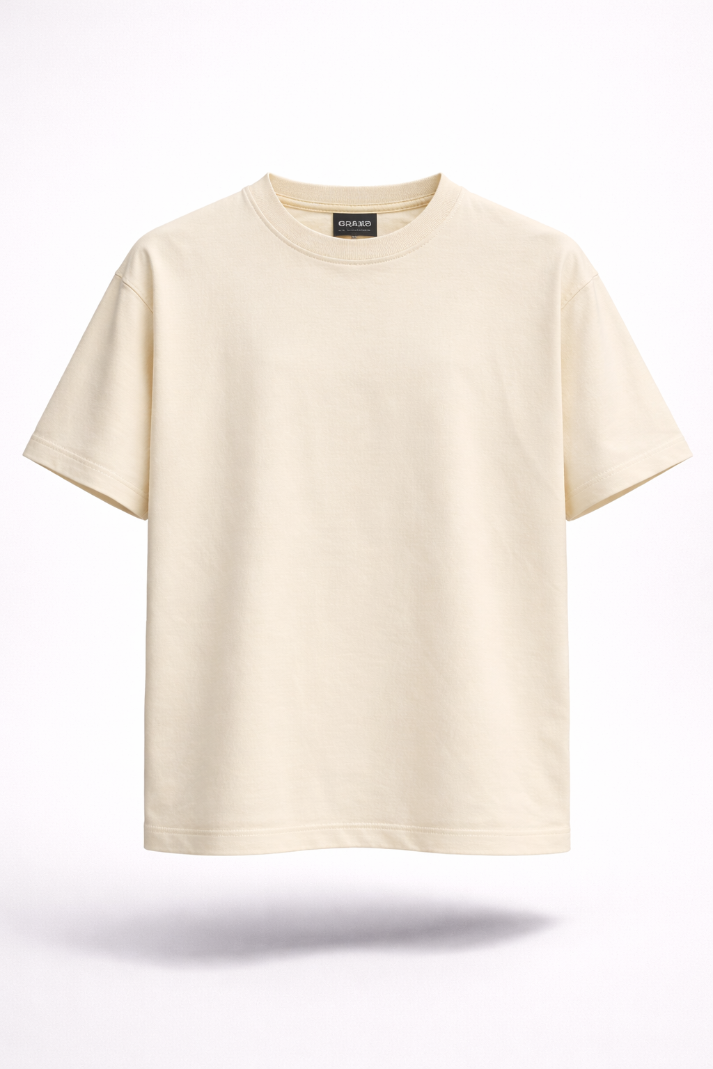 Plain Premium Oversized Supima Cotton T-Shirt – Off White | Graxo