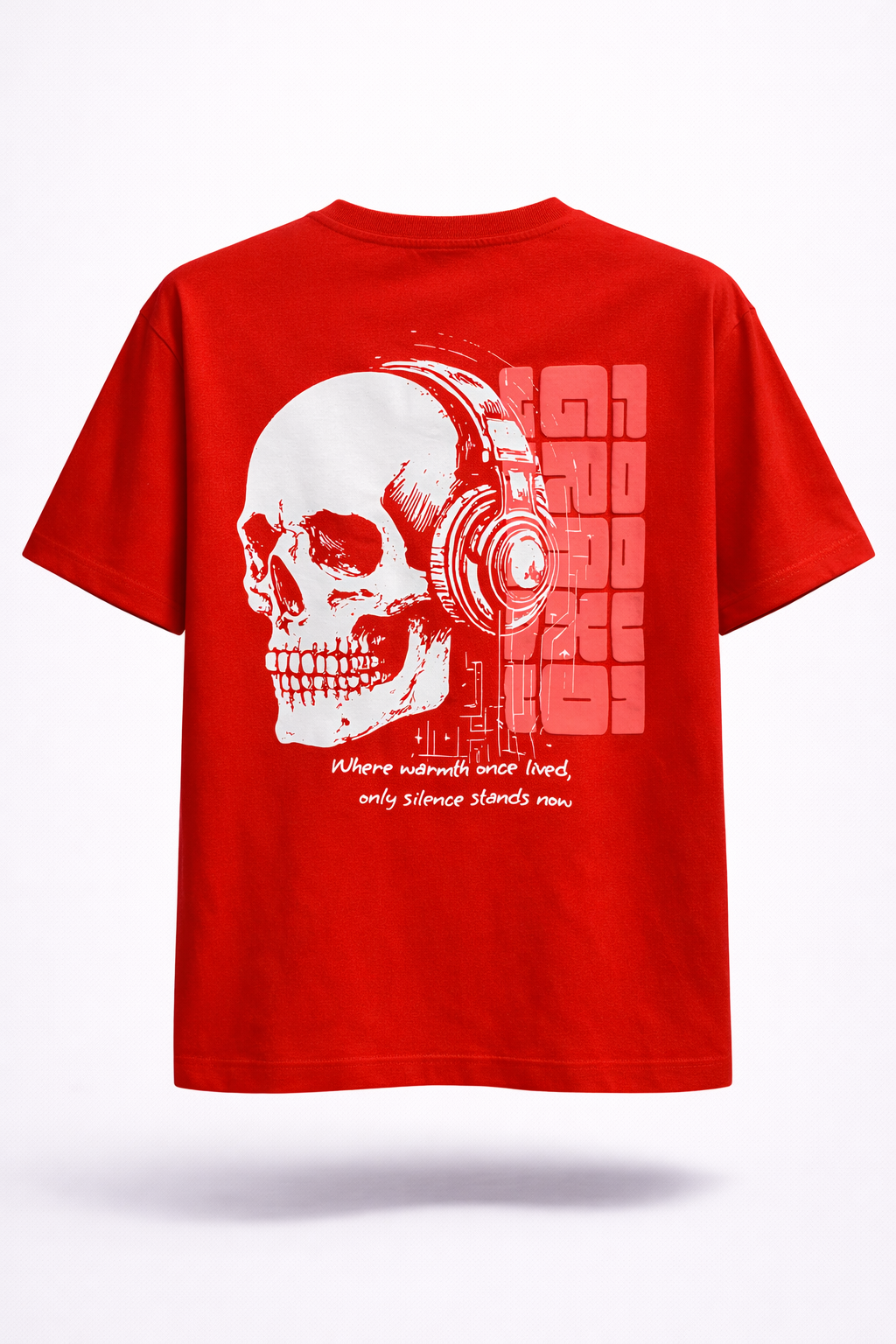 Premium Oversized Supima Cotton T-Shirt – Echoes of Silence | Graxo