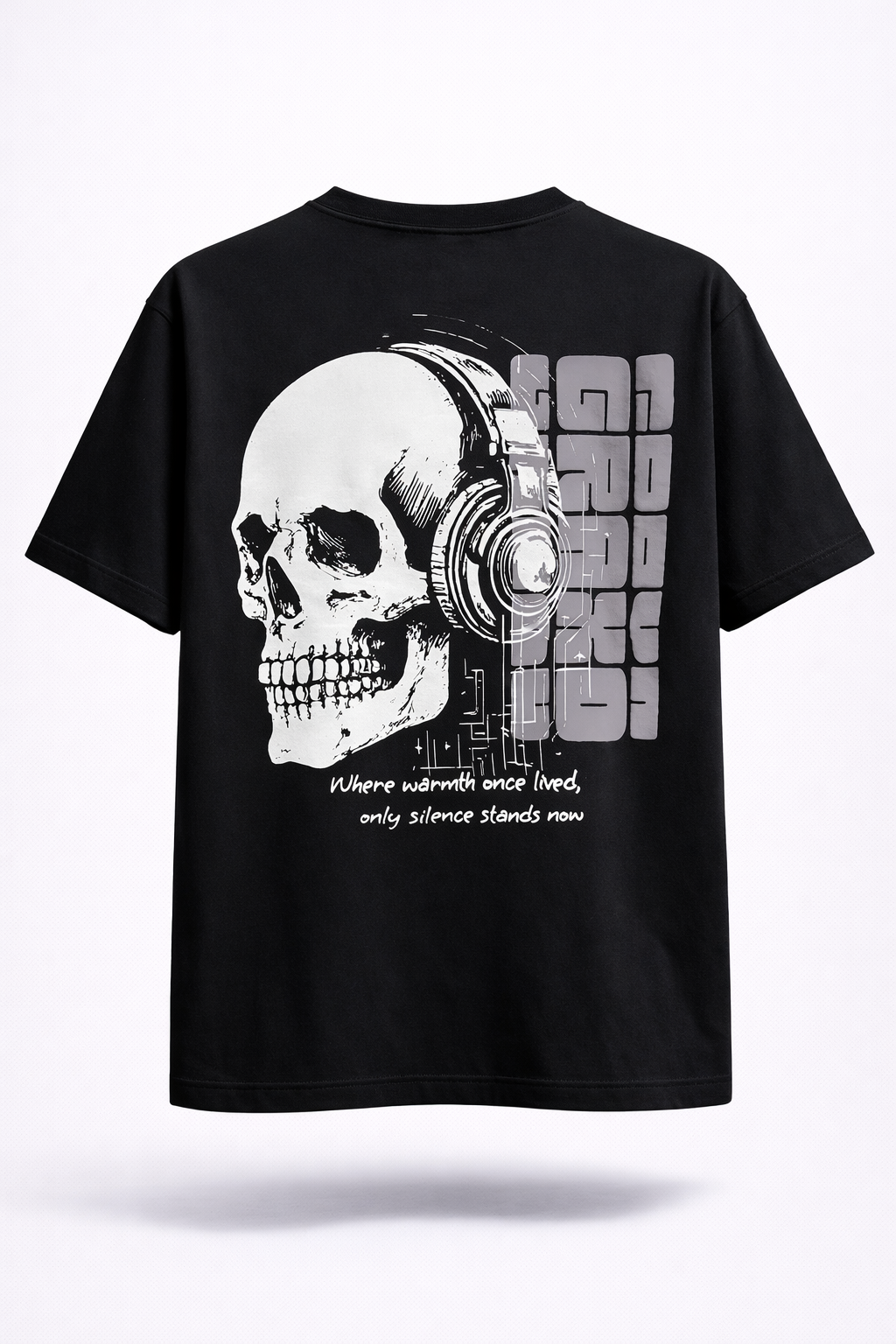 Premium Oversized Supima Cotton T-Shirt – Echoes of Silence | Graxo