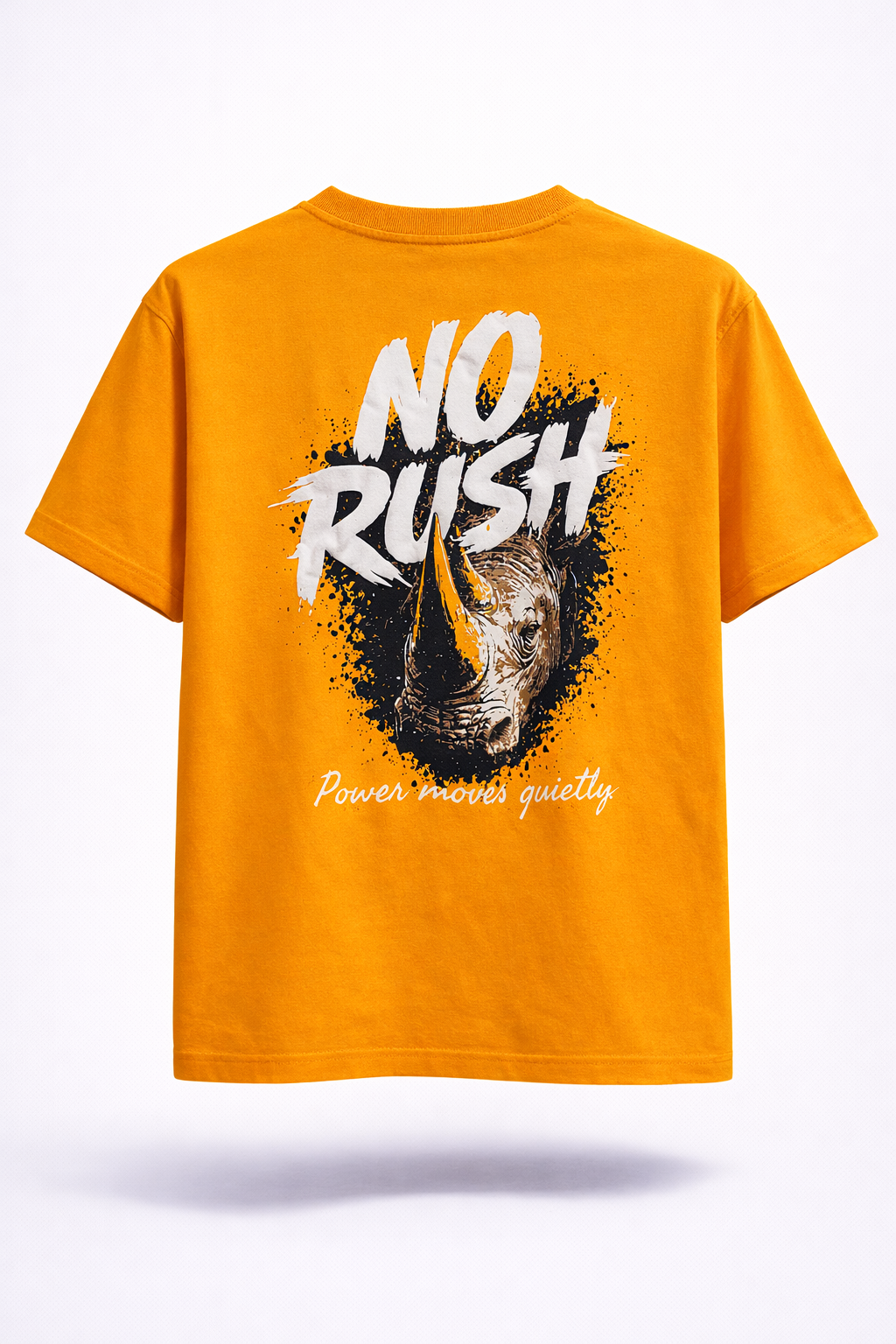 Premium Oversized Supima Cotton T-Shirt – No Rush | Graxo