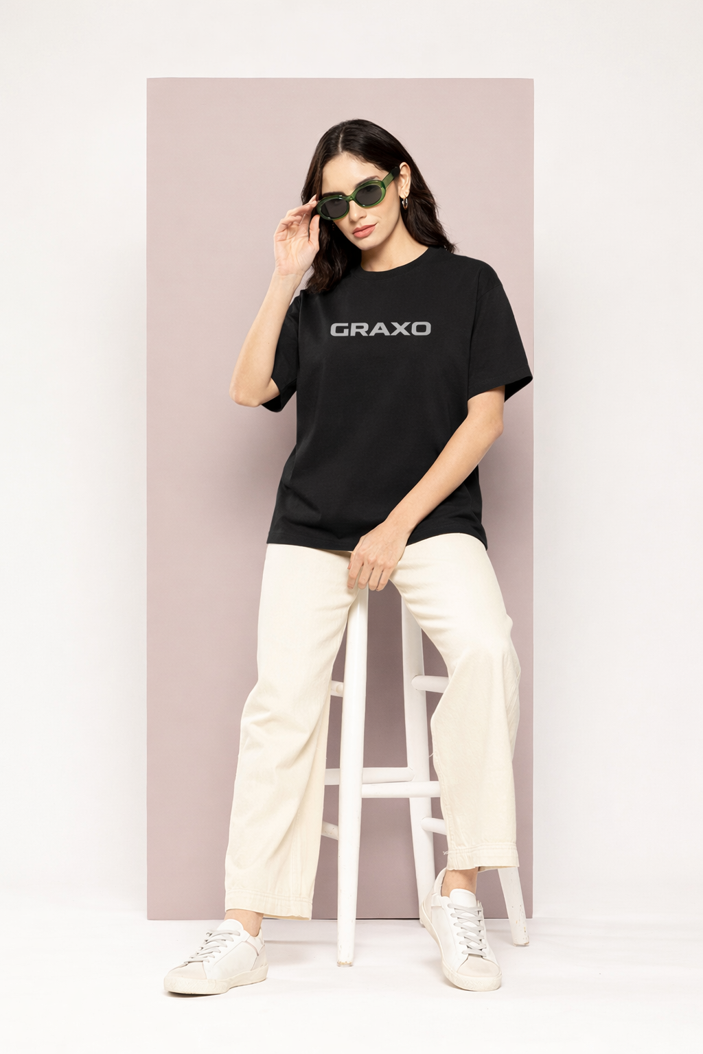Premium Oversized Supima Cotton T-Shirt – Crowned Titan | Graxo